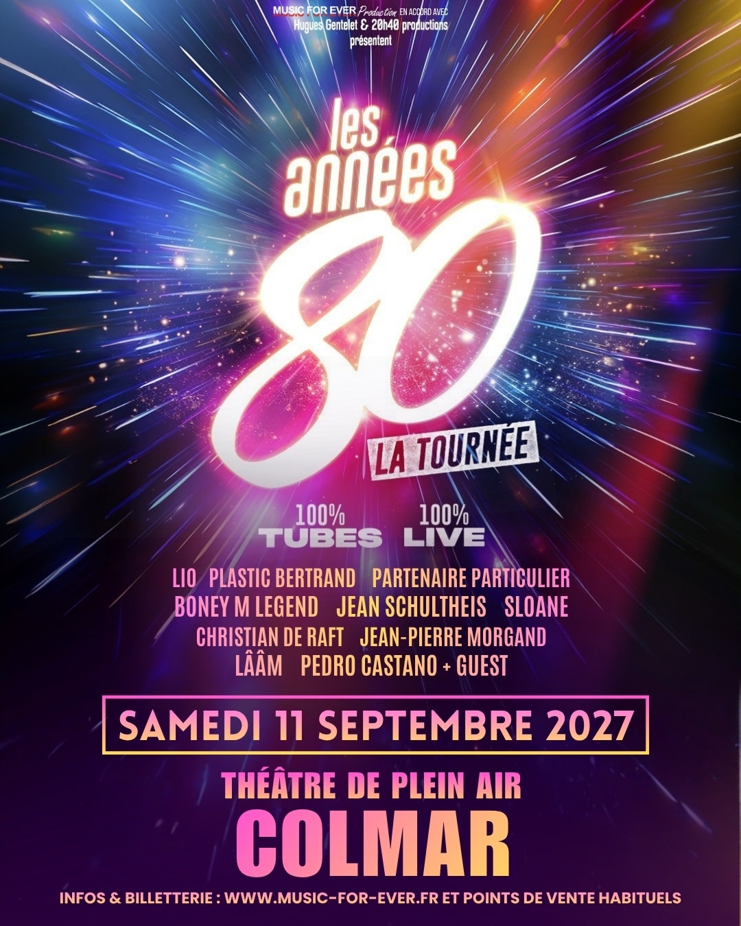 Affiche année 80 la tournée